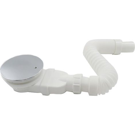 Piège à déchets de Douche Plateau de Salle de Bain à Profil Bas Durable Rond à Haut débit avec Tuyau de vidange latéral chromé 90mm pièces de Rechange (1/5)