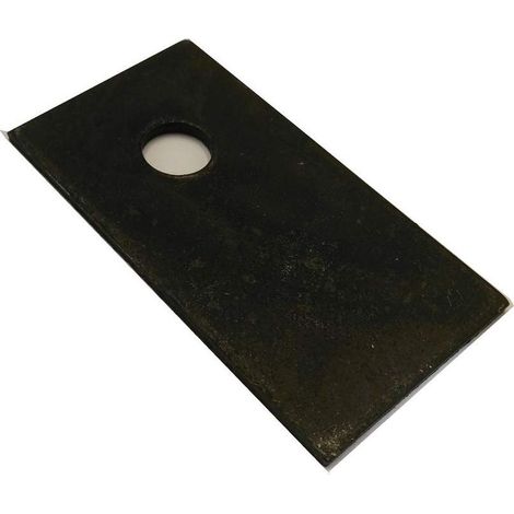 Lame de rechange rectangulaire pour broyeur de végétaux thermique – RECTANGBLADE – Dimensions 8.3 x 4.8 x 0.3cm – Coupe nette sans éclat (1/2)