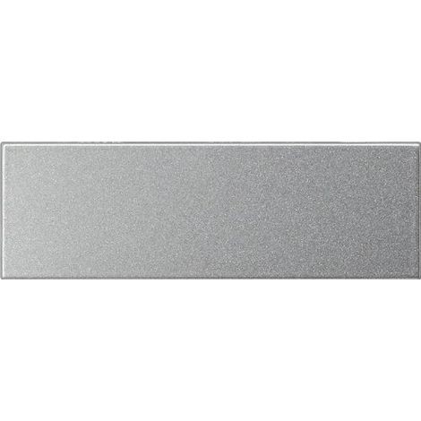 GIRA 125565 PLAQUE DE RECOUVREMENT POUR BOUTON-POUSSOIR D'APPEL TRIPLE TEINTE ALU