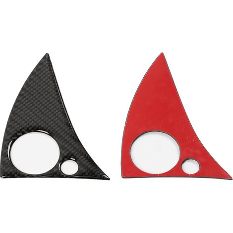 2pcs Décor Autocollant Carbone Volant Garniture Sticker pour Mercedes W204 Classe C 2007-2010 (1/5)