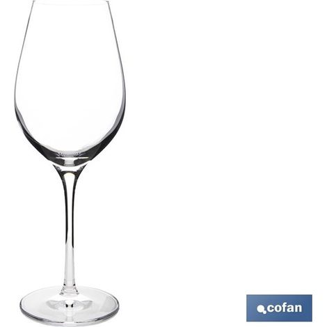 Lot de 6 grands verres à pied de dégustation de sherry (capacité 30cl) en cristal