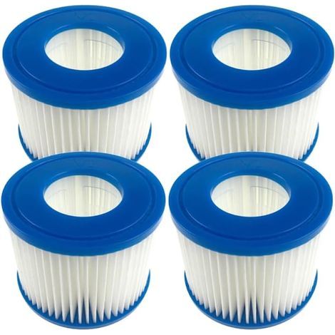 Filtre pour Spa Gonflable Taille I, II, III, VI Cartouches filtrantes compatibles (4, Taille VI : φ10 x H 8 cm, φ intérieur 5,2 cm) (1/4)