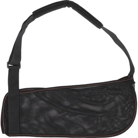 Attelle d'épaule réglable en filet pour immobilisation du bras après fracture, soutien de récupération confortable. (1/5)