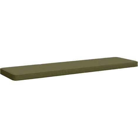 Cojín para banco de 1 pieza VUGHT 100% Poliéster Verde oliva vidaXL (1/5)
