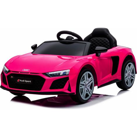 Macchina Elettrica per Bambini 12V Licenza Ufficiale Audi R8 New Spyder con Telecomando e Sedile in pelle Rosa (1/5)