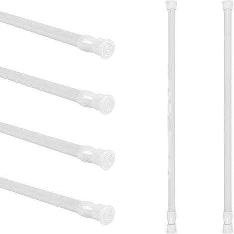 6PCS Tringle Rideau Sans Percage Tringle Rideau Extensible 40-70 cm (1/5)