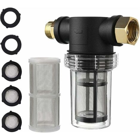 Filtre à Eau Intégré de Cuvette Claire d'écran 40 Mailles pour Nettoyeur Haute Pression Jardin Maison (1/5)