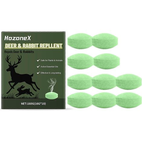 1 paquetPilules répulsives contre les cerfs et les lapins, pour la maison, l'extérieur et le jardin, répulsif à base d'huiles végétales, protection longue durée (1/5)