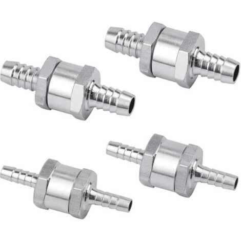 [JAMAIS UTILISÉ]Clapet anti-retour unidirectionnel pour pompe à carburant Lot de 4 pièces 6/8/10/12mm Alliage d'aluminium Compatible essence et diesel - rx007-12mm (1/5)