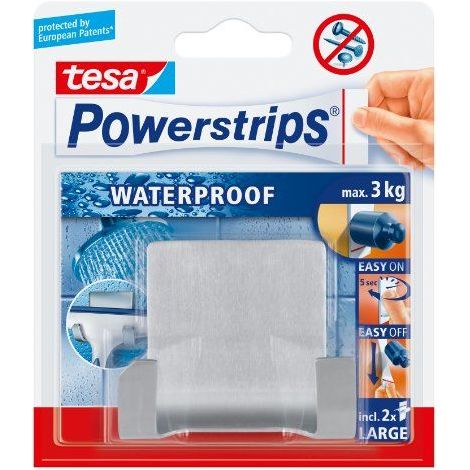 Tesa Doppelhaken Chromiert Feuchtigkeitsbeständig 3kg (1/5)