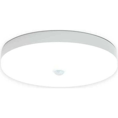 Plafonnier LED avec Détecteur de Mouvement, Lampe 9W IP56, Idéale pour Intérieur et Extérieur (Salle de Bain, Garage) (1/4)