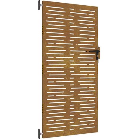 Maison Exclusive - Gartentor 85x200 cm Cortenstahl Quadratisches