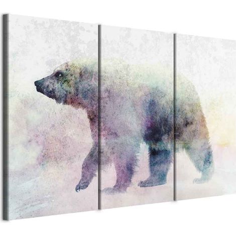 Peinture - Ours solitaire (en 3 parties) (1/5)