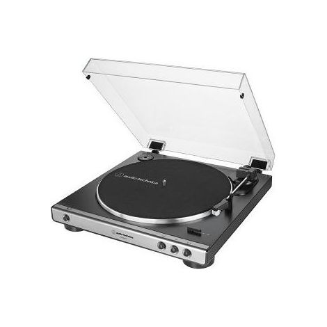 Audio-Technica AT-LP60XUSB Giradischi con Trasmissione a Cinghia Grigio Metallico
