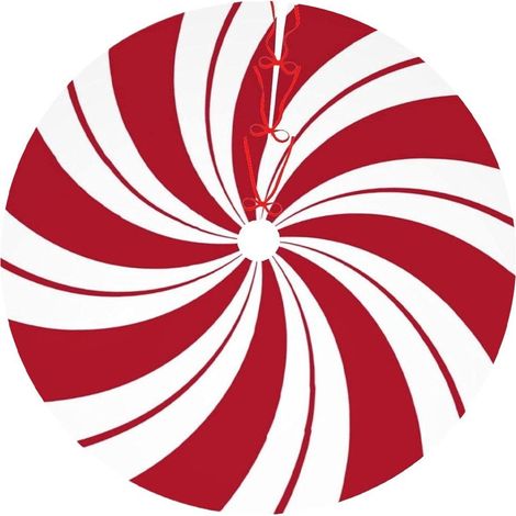 Ardoise De Sapin De Noël - Tapis Ronde En Peluche Pour Arbre De Noël - Diamètre 120 Cm - Décoration Festive Pour Intérieur Et Extérieur (1/5)