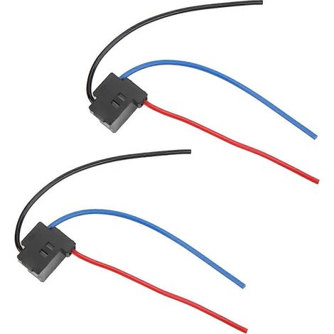 douilles de phares H4, 4 faisceaux de câblage noirs pour phares avec câbles, destinés aux installations industrielles et aux automobiles.