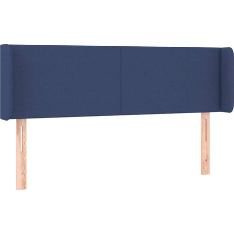 Maison Exclusive - Cabecero de tela azul 147x16x78/88 cm (1/5)