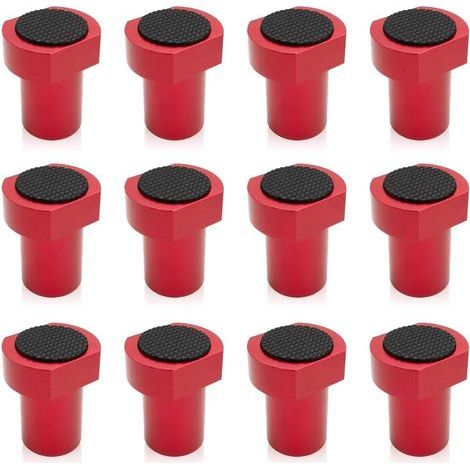 Set of 12 Aluminum Alloy Bench Hooks - Dog Clamp - For Woodworking - Clamping Jaws - Workbench - Positioning - Planer Plug (1/5)