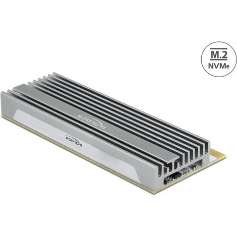 Delock Tarjeta PCI Express x16 (x1 / x4 / x8) a 1 x NVMe M.2 Clave M con iluminaciÃ³n LED