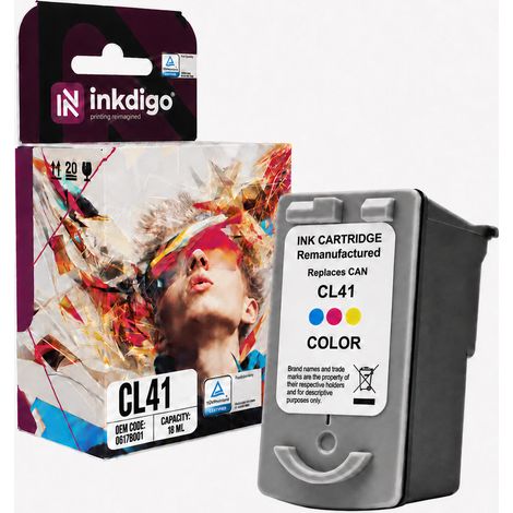 Inkdigo CL41 Tinte kompatibel mit Canon Pixma IP1100, MP140, MX300 und IP1800, TÜV-zertifiziert (1/5)