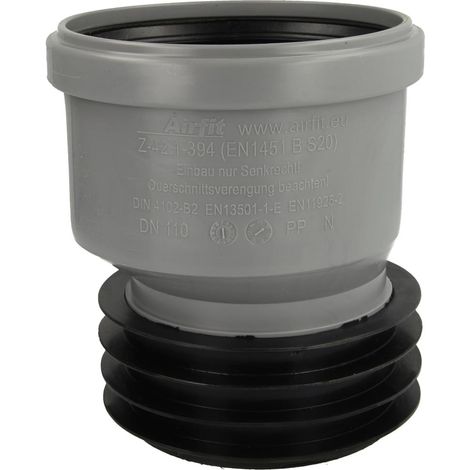 Manchon enfichable universel DN125 – Polypropylène ignifuge – Résistance 90 °C – Pour tuyaux jusqu'à 125 mm – Airfit