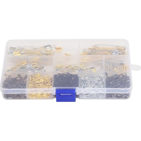 620Pcs Safety Pins 6 Sizes Combination Assorted Sets Wedding Dress Tag Jewelry Accessories (1/5)
