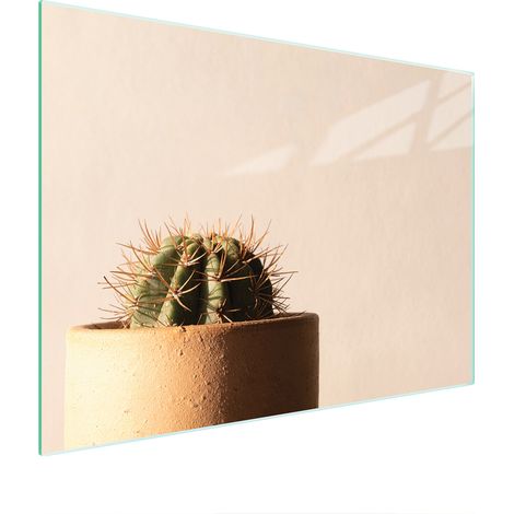 Planche à découper en verre 40x30 cactus (1/5)