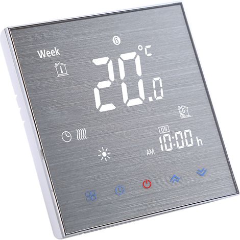 Decdeal BTH-2000L-GA Wasserbodenheizung Thermostat Digitaler Temperatur Controller Großer LCD-Anzeige-Touch-Taste-Steuerelement 5A AC 95-240V (1/5)