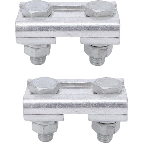 Pinces à rainures parallèles, 2 pièces, pince de Transition de connexion de fil de forme spéciale pour fils de 35 à 50 mm², alliage d'aluminium épaissi (1/5)