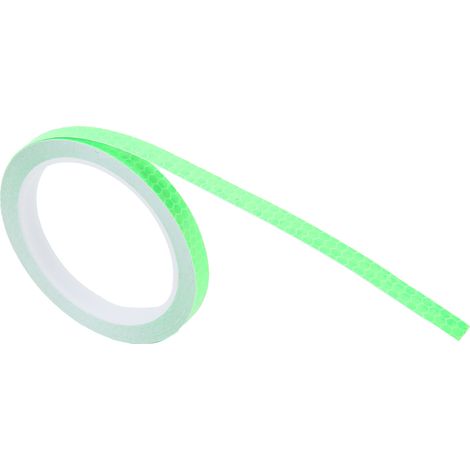 Bande adhésive réfléchissante à motif hexagonal, étanche et lumineuse, pour vélo, moto et autres vélos (verte). (1/5)