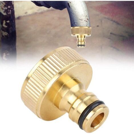 Adaptateur de Tuyau d'Eau, Raccord Rapide 1 Pouce pour Tuyau de Jardin, Connexion Femelle (1/4)