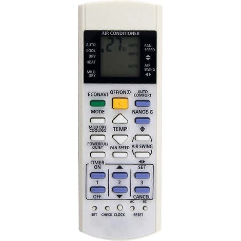 Ersatzfernbedienung A75C3706 für Panasonic Klimaanlagen A75C3208, A75C3706, A75C4543, A75C3708 und A75C3300 (1/5)