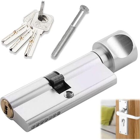 Cylindre de porte de haute sécurité Xitskyi 35T/35 à rotation des doigts (70 mm), anti-blocage, anti-perçage, anti-collision et anti-effraction, adapté aux portes en bois et PVC. (1/5)