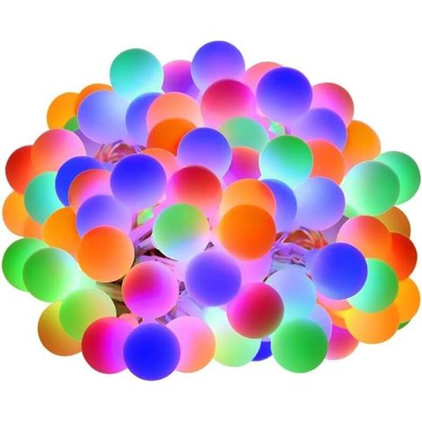 Guirlande Lumineuse 100 LED Couleur 13M, Guirlande Lumineuse Extérieure avec Prise, 8 Modes et Fonction Mémoire, Guirlande Lumineuse Idéale pour Fête Intérieure, Mariage, Décoration de Fête, etc. Mult (1/5)