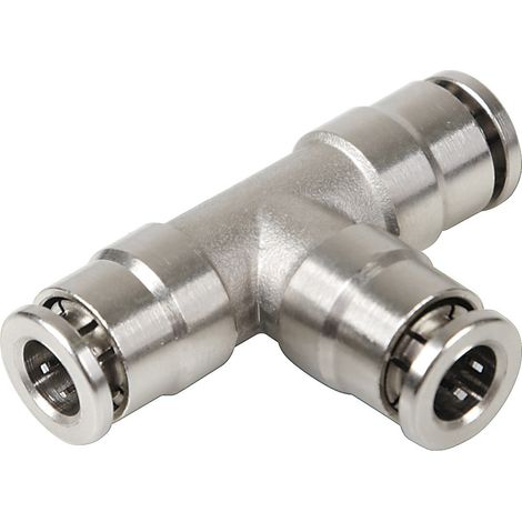 T-6, Raccordo in metallo, per tubi aria - Ø 6 mm (1/3)