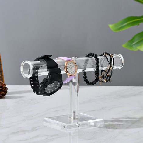 Présentoir à bijoux transparent, présentoir à bijoux à un niveau, à suspendre (1/3)