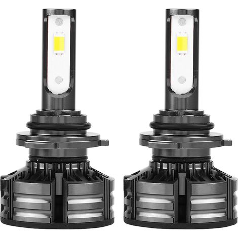 Kit 2 ampoules LED super lumineuses pour phares de voiture 9006 clignotantes 3000K 4300K 6000K (1/5)