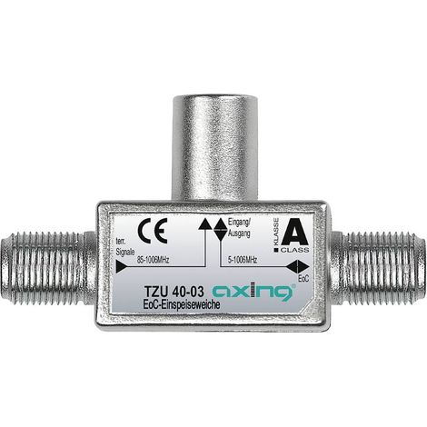 Axing Ethernet via borne d'alimentation coaxiale