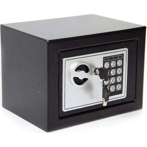 4.6L DIGITAL STEEL SAFE ELECTRONIC SECURITY HOME OFFICE MONEY CASH SAFETY BOX 2 KEYS (1/5)