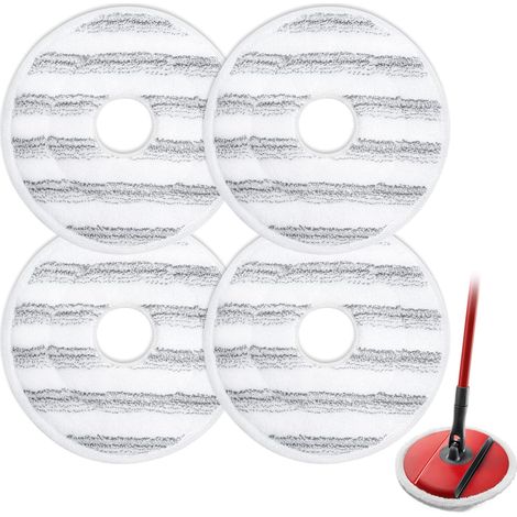 4 piezas de repuesto de fregona para Vileda Spin and Clean, recambio lavable y reutilizable para reemplazo del cabezal de fregona compatible con Vileda Spin Mop. (1/5)