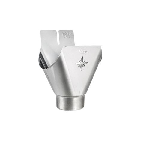 GRÖMO® Zink Einhangstutzen oval 200/60 mit Stern, 62400