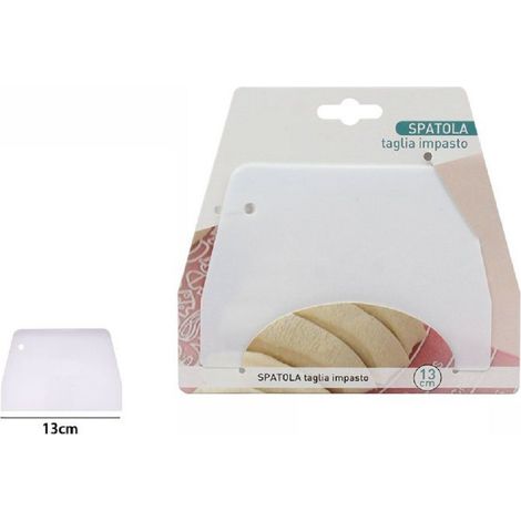 TrAdE Shop Traesio - Tagliapasta Spatola Taglia Pasta Impasto In Plastica Dolci Cucina Da 13 Cm 66135 -