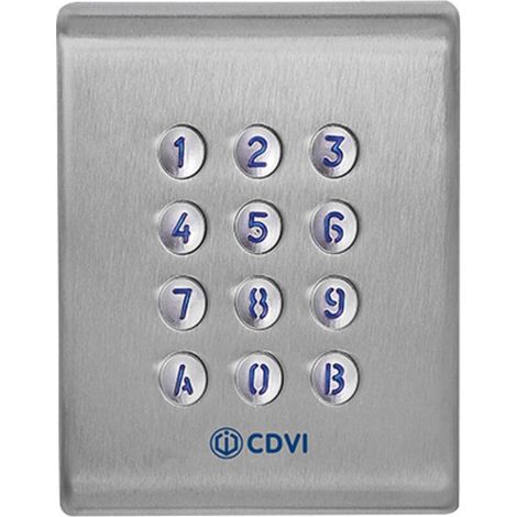 [GEBRAUCHT] B-Ware CDVI Security KCIN Edelstahl-Tastatur Codeschloss Türöffner Zahlenschloss IP65 (1/2)