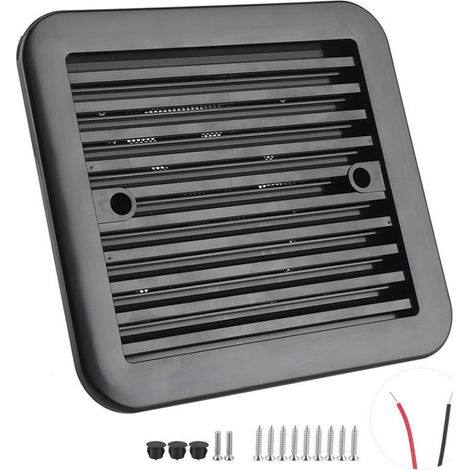 12V 4W Lüfter mit Klappen, seitliche Einwegbelüftung, starker Luftstrom, Luftauslass, Auto-Styling, Wohnmobil-Zubehör
