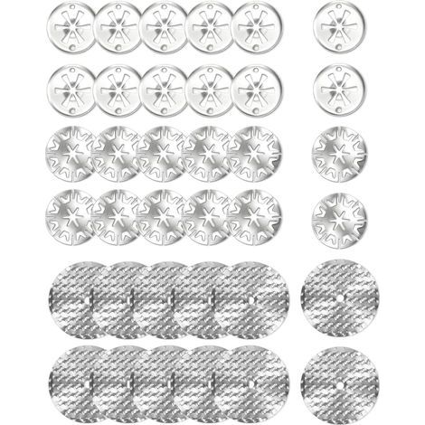 36 Clips de Bouclier Thermique 30mm, Kit Réparation Pare-Chaleur Voiture pour Fixation de Plaque de Protection Thermique, Solution Anti-Vibration, Échappement et Capot (1/5)