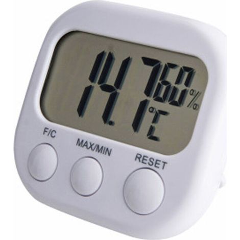 Hygromètre thermomètre d'ambiance - Haute précision - Indicateur numérique de température et d'humidité (1/4)