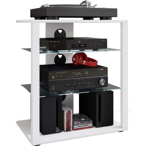 Mobilier Hfii Folas H. 70 x L. 60 x P. 41 cm Blanc (1/3)