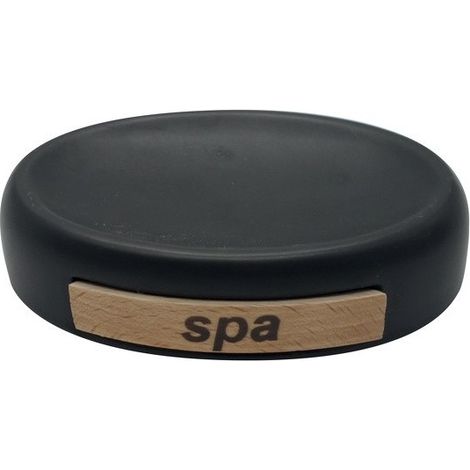 Porte Savon Céramique SPA Noir MSV (1/3)