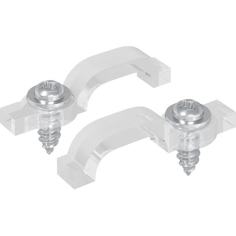 Set di 12 clip LED trasparenti dal design moderno 23,8 x 7,3 x 4,3 mm in plastica trasparente 020052015