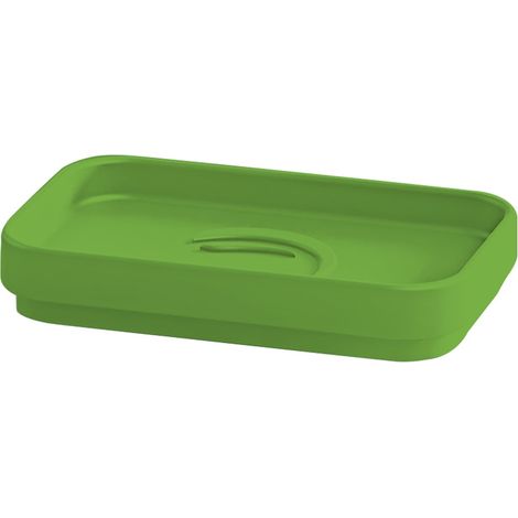 Portasapone d'appoggio in plastica riciclata 6398 Gedy serie SEVENTY Verde Pistacchio (1/2)